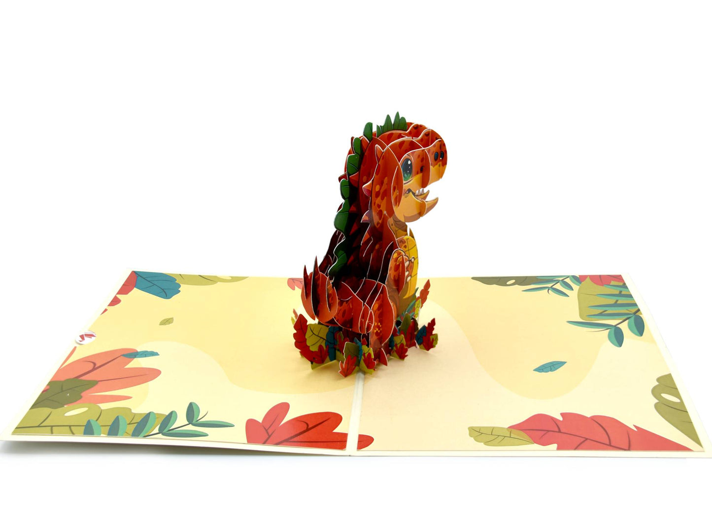 Cute Baby Dinosaur Pop-Up Greeting Card, Birthday Card, All Occasions