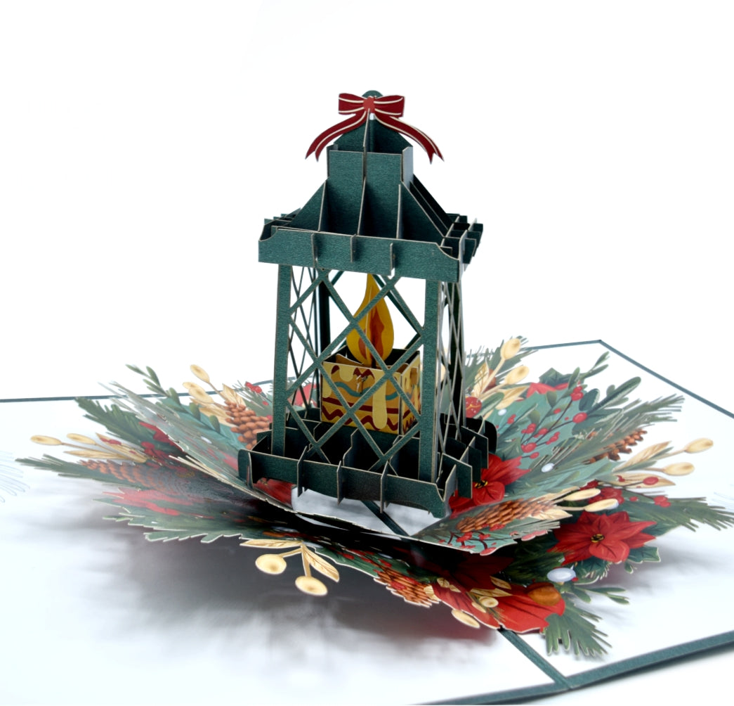 Christmas Lantern Pop Up Card