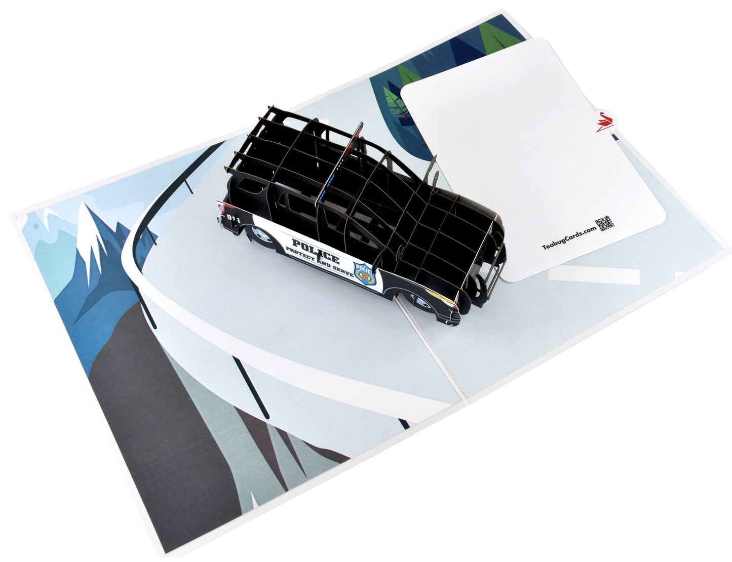 Police Car Pop Up Card