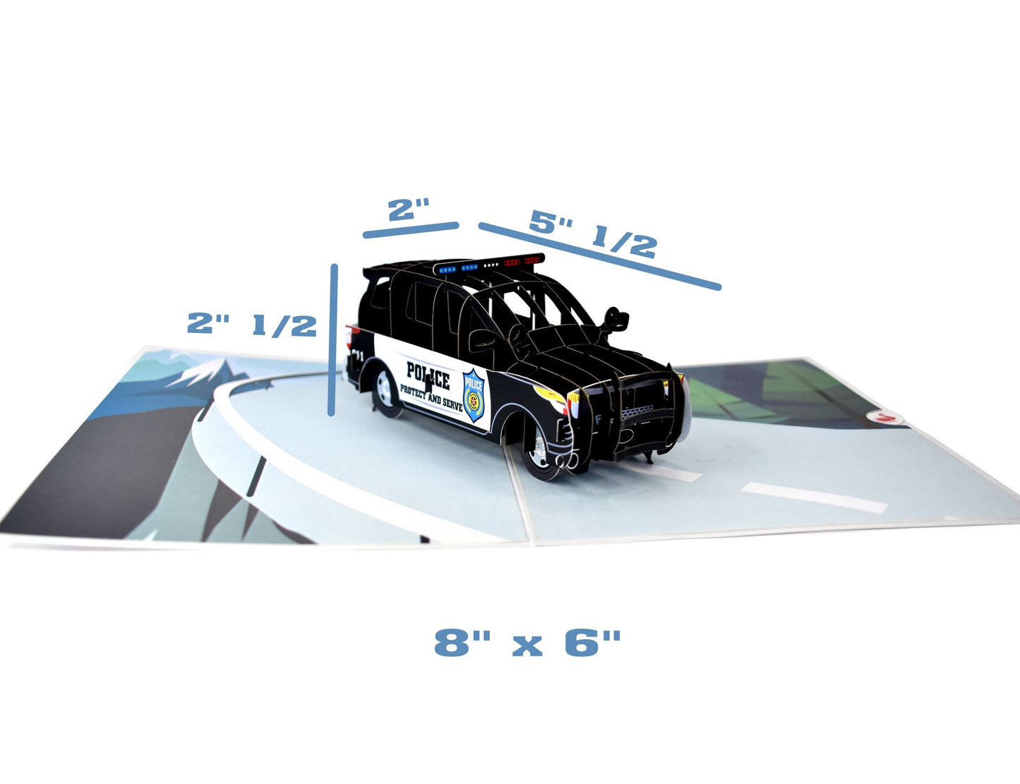 Police Car Pop Up Card