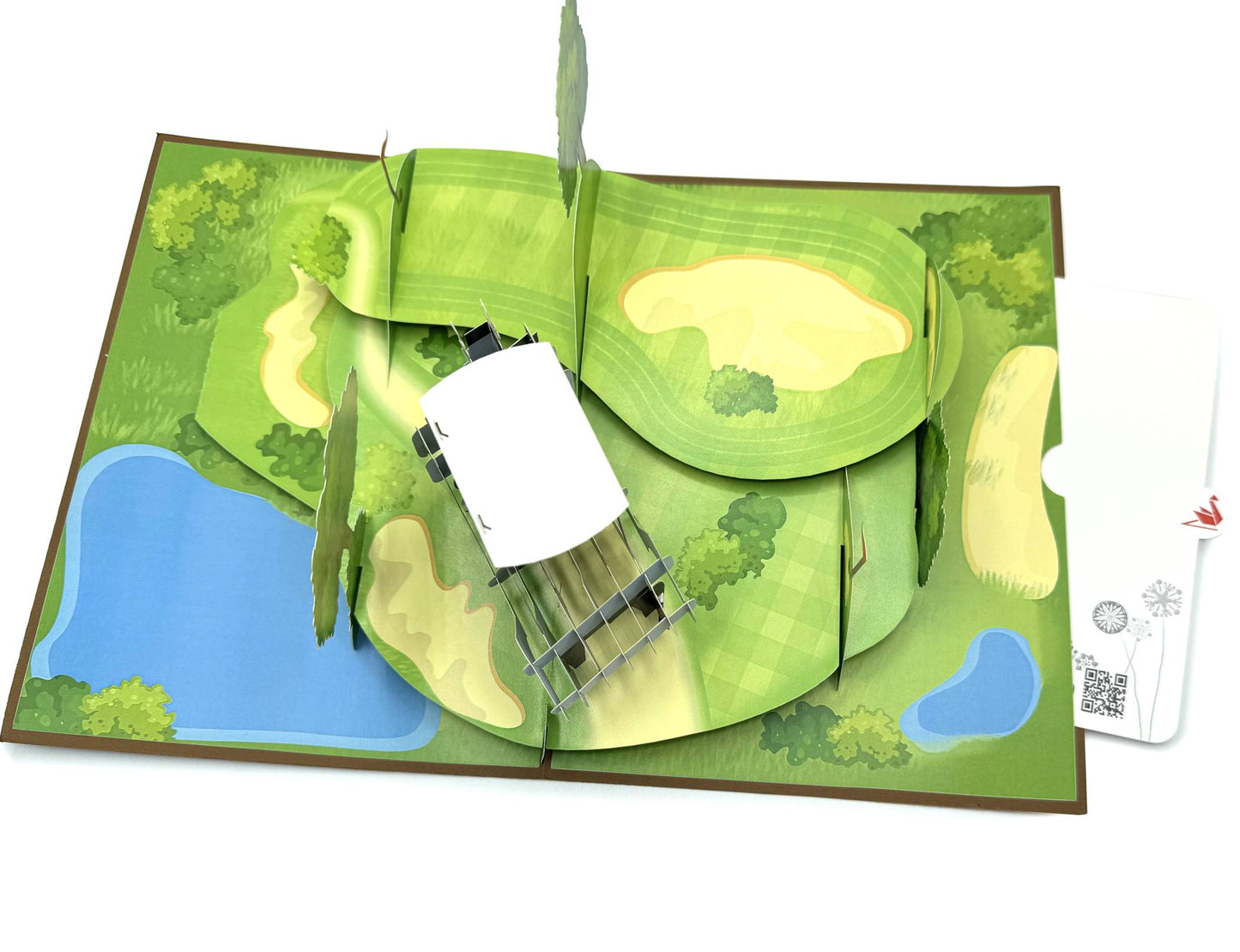 Golf Course Pop Up Card