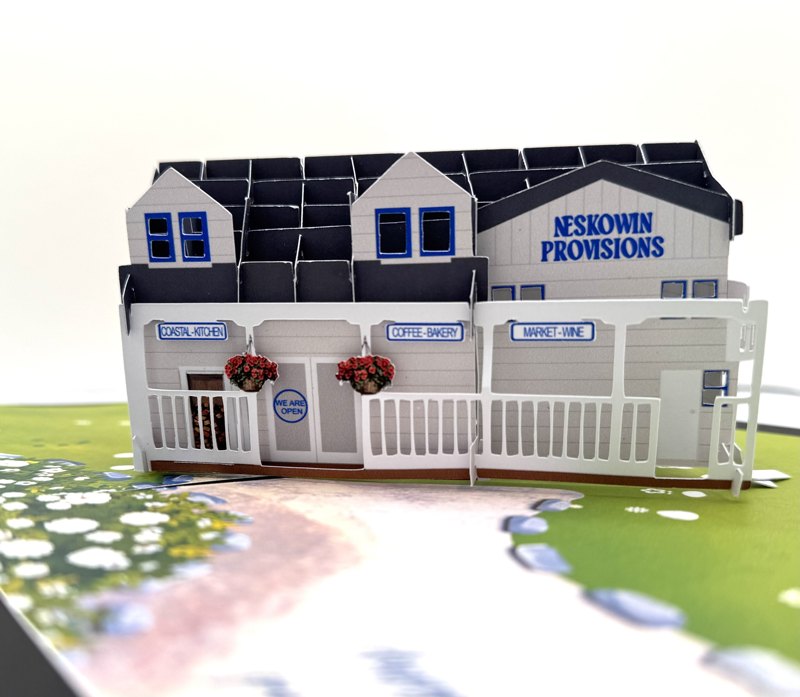 NESKOWIN PROVISIONS POP UP CARD