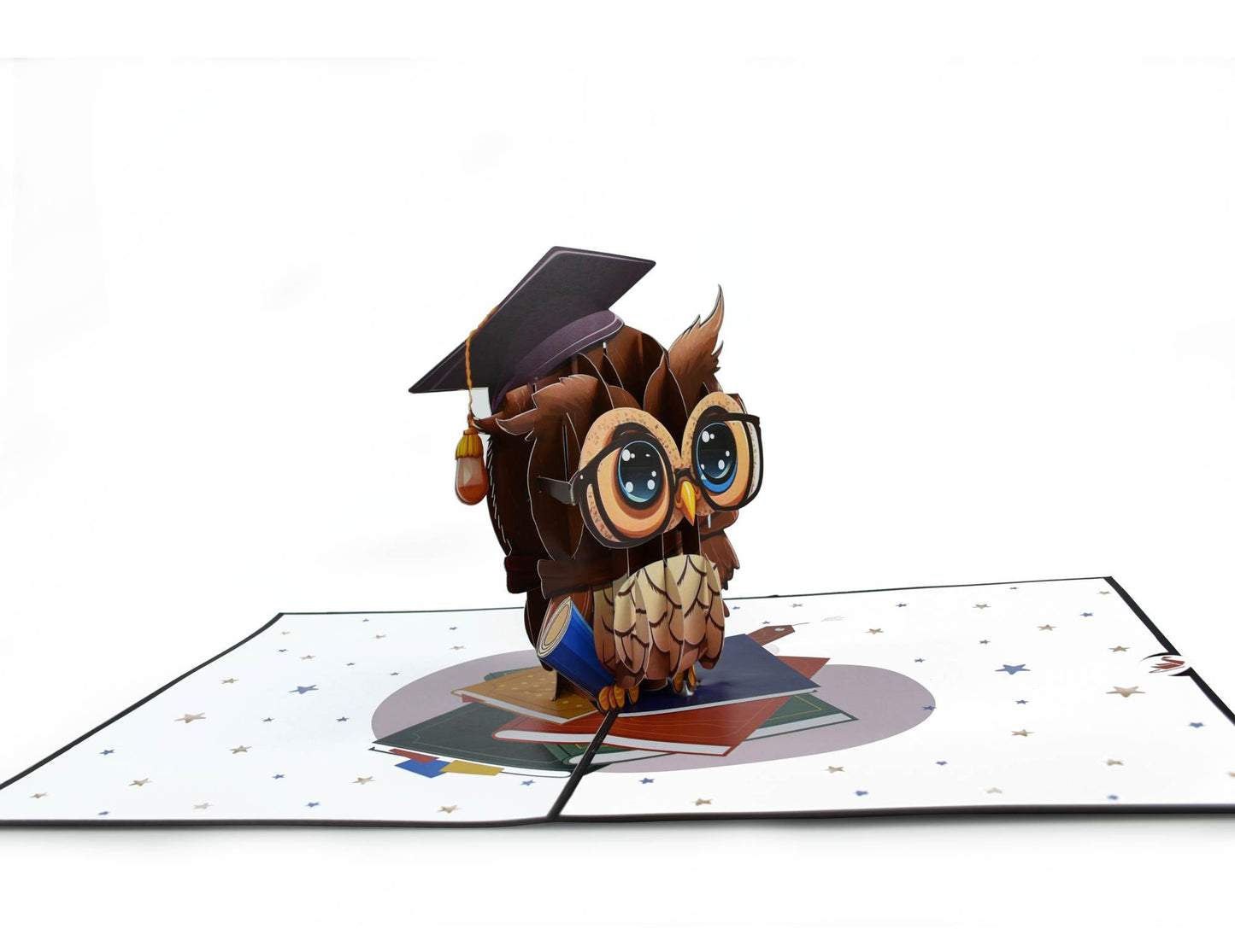 Wise Little Owl Pop Up Card for Graduation Celebration