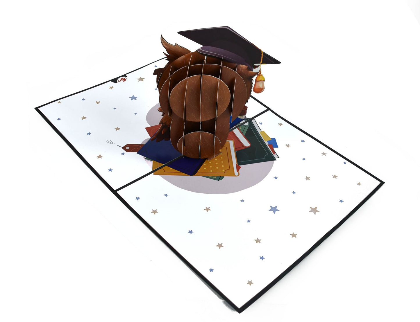 Wise Little Owl Pop Up Card for Graduation Celebration
