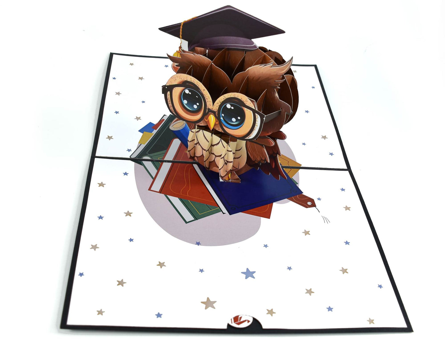 Wise Little Owl Pop Up Card for Graduation Celebration