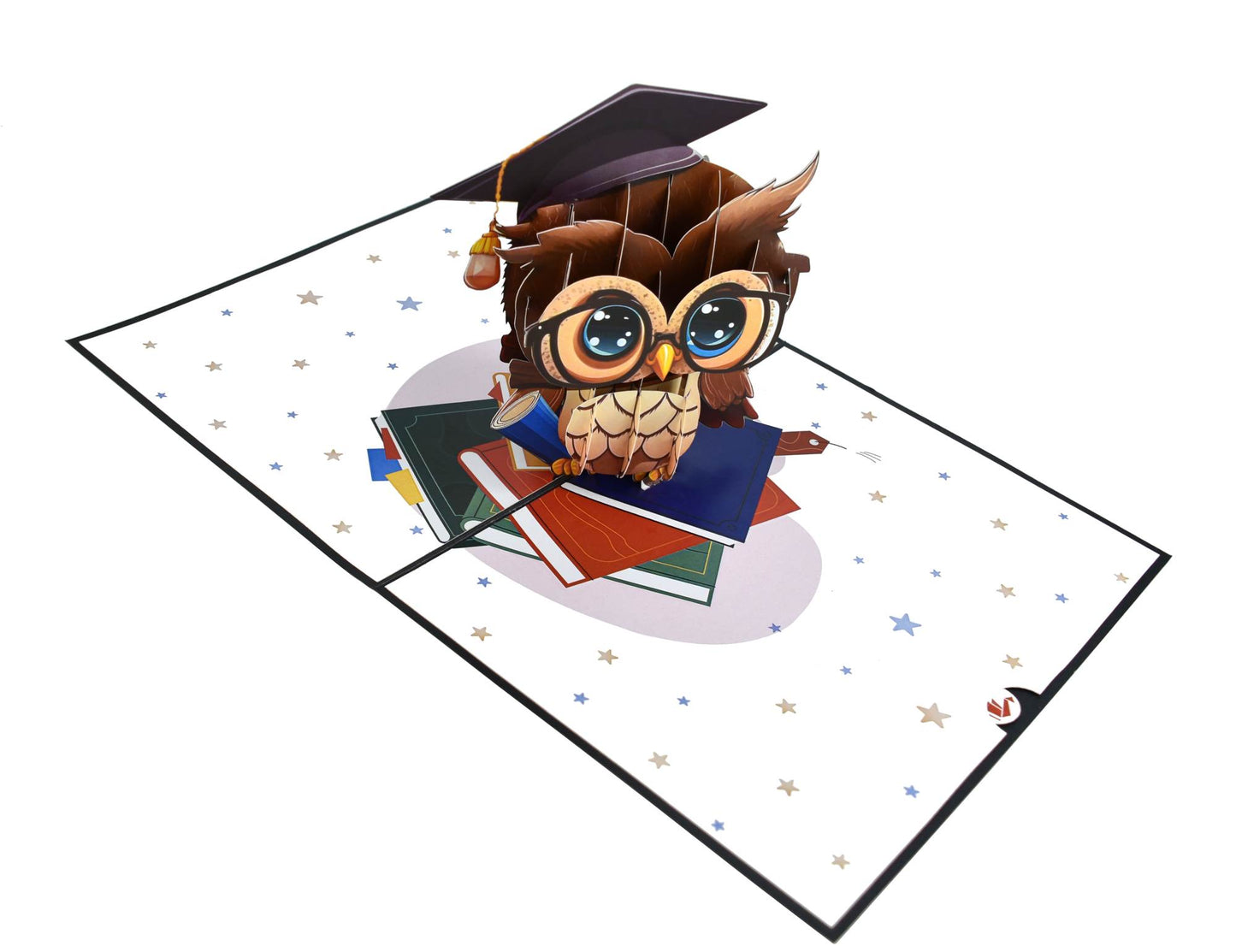 Wise Little Owl Pop Up Card for Graduation Celebration