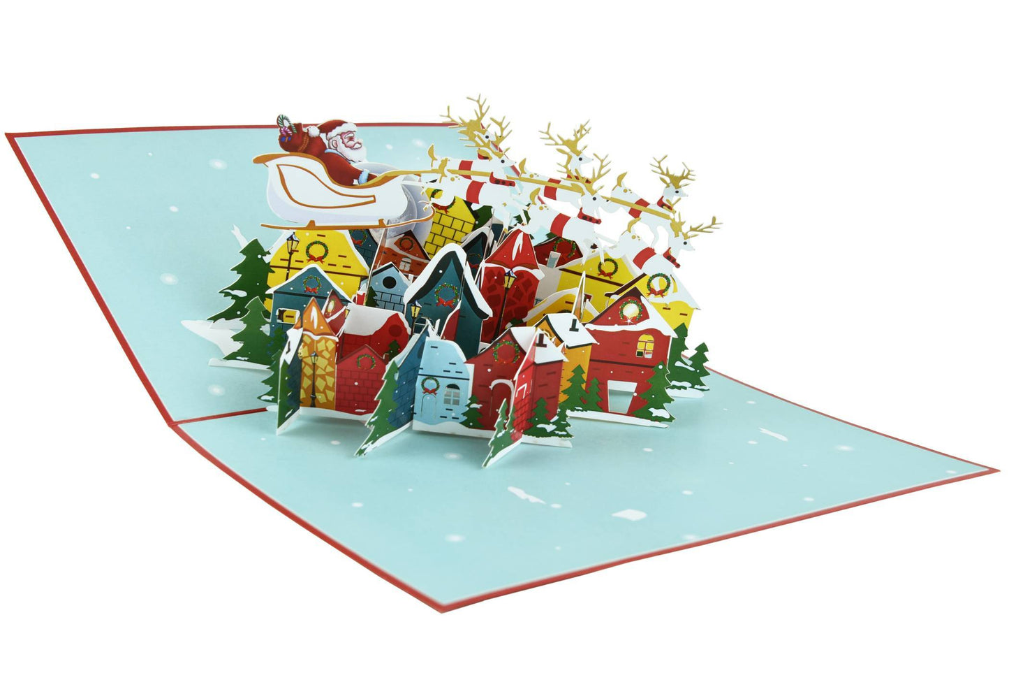 Christmas Santa Sleigh Pop Up Card