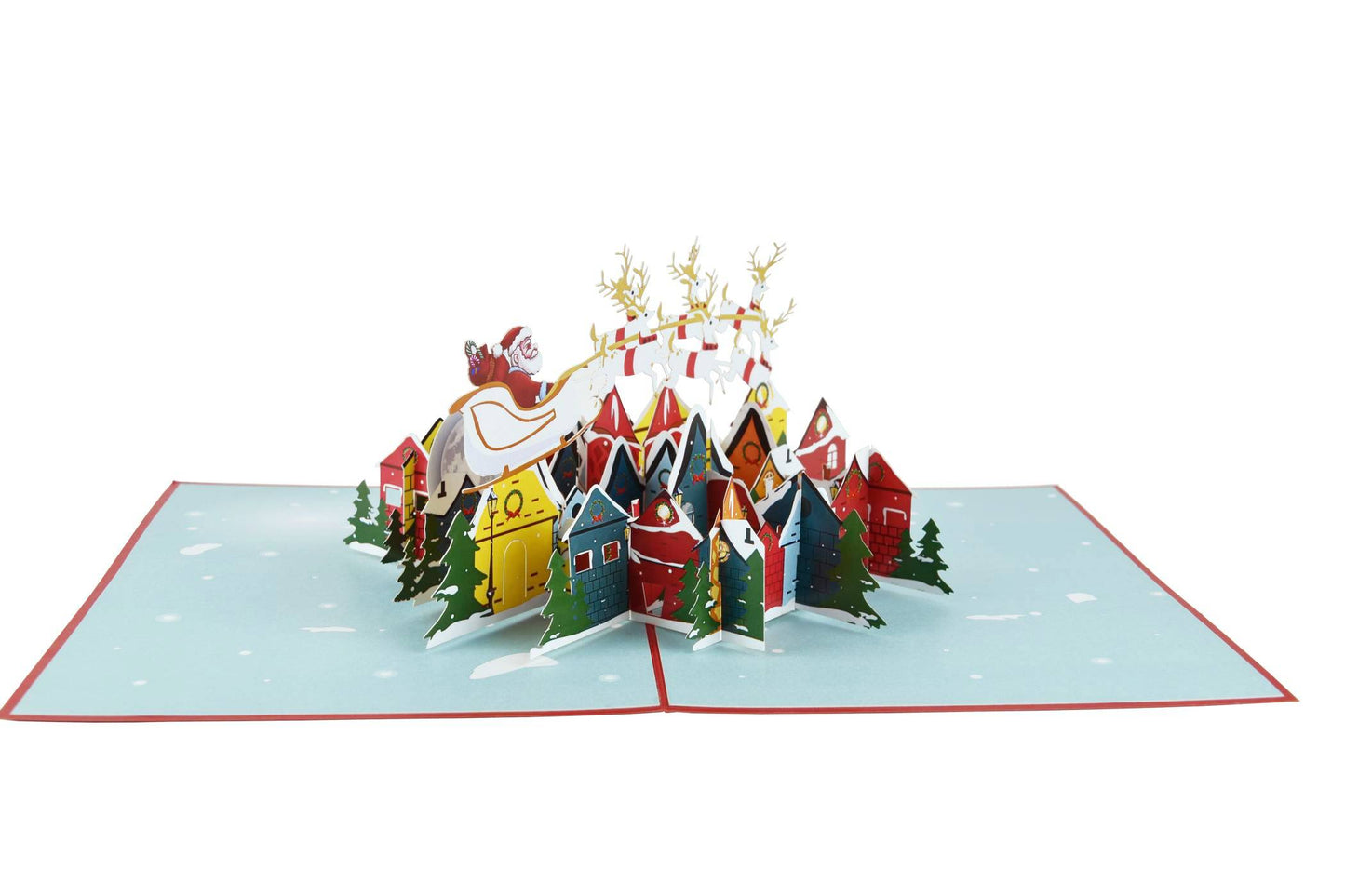 Christmas Santa Sleigh Pop Up Card