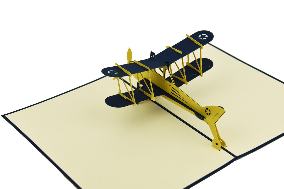 Biplane Pop Up Card