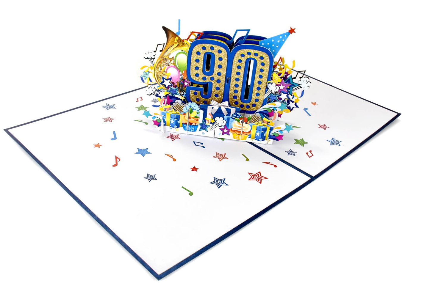 90th Birthday Pop Up Card for Men