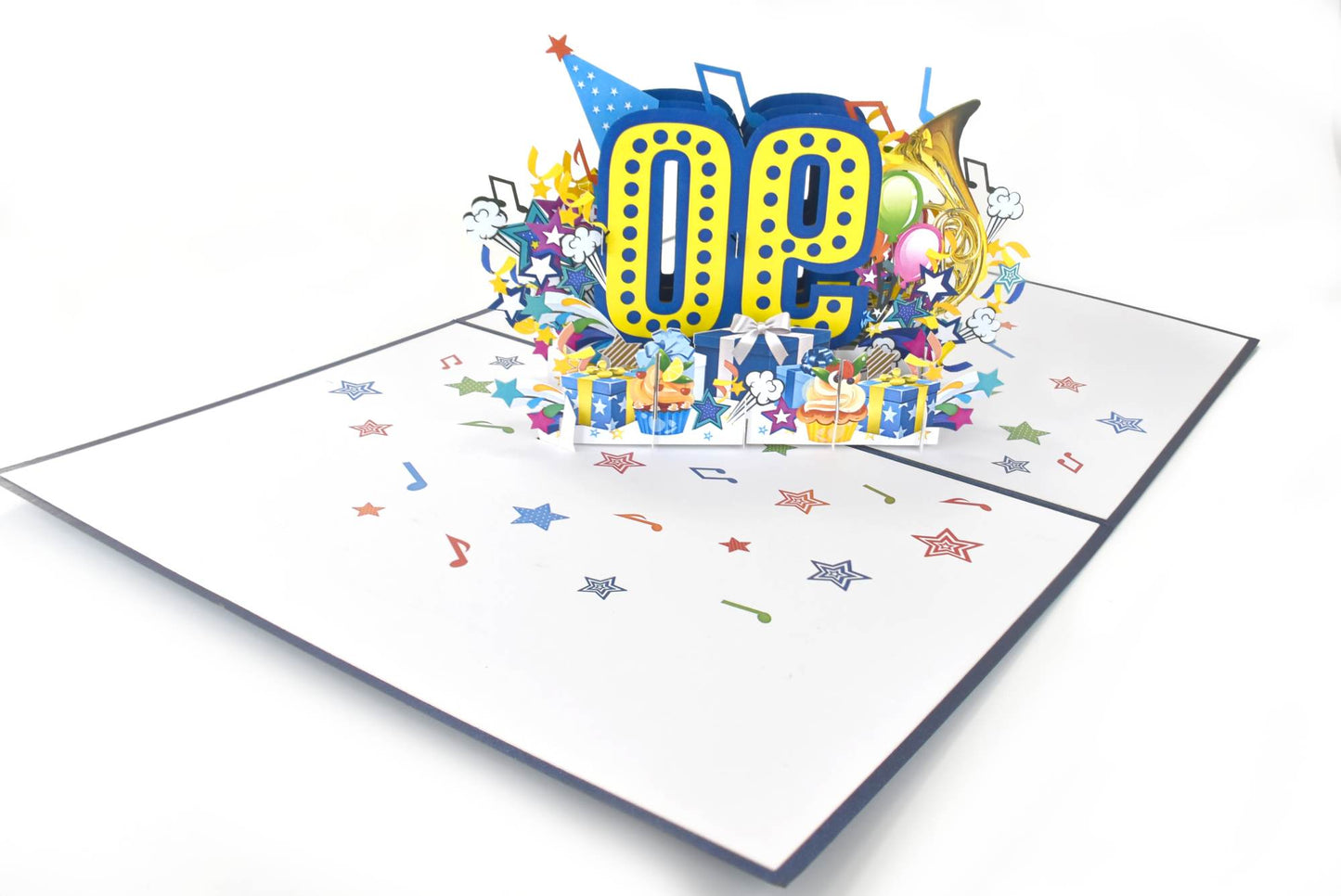 90th Birthday Pop Up Card for Men