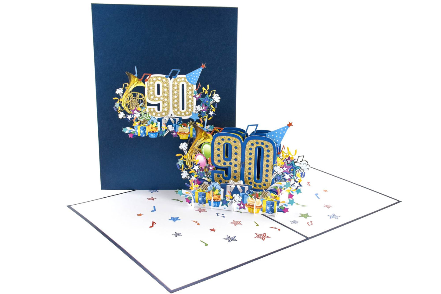 90th Birthday Pop Up Card for Men