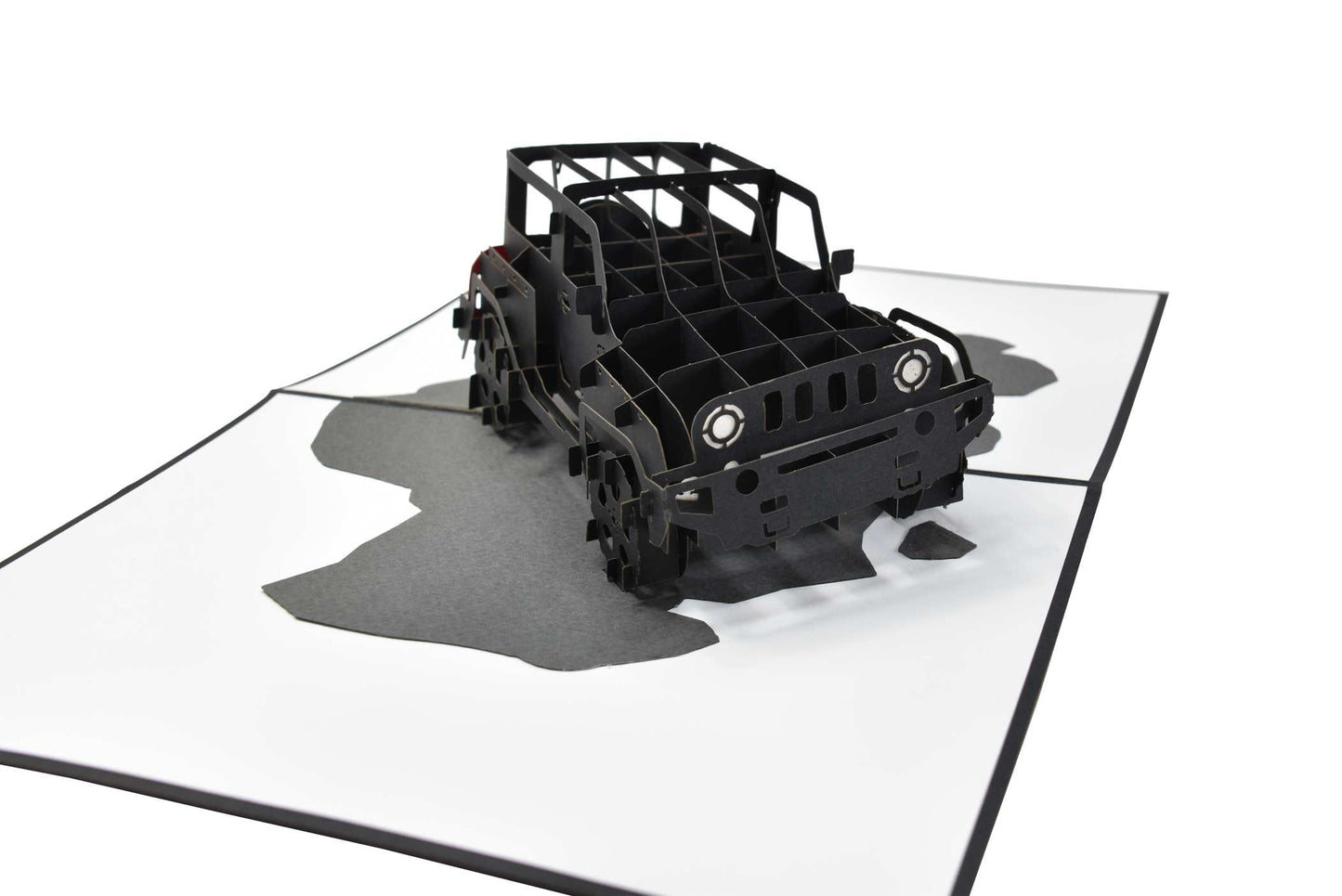 Black Jeep Pop Up Card