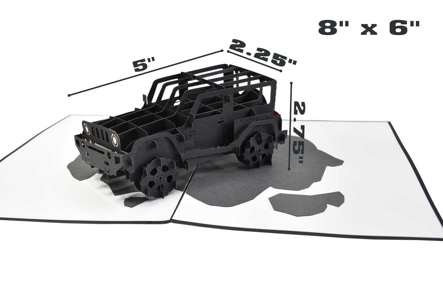 Black Jeep Pop Up Card