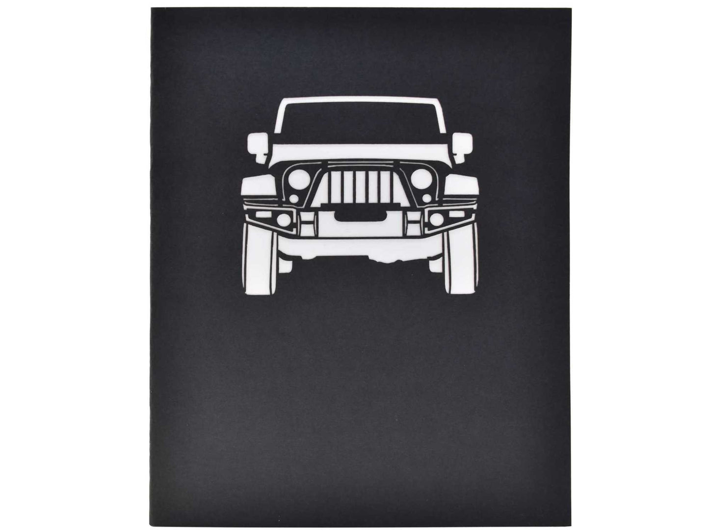 Black Jeep Pop Up Card
