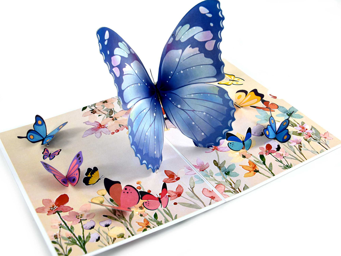 Blue Butterfly Pop Up Card