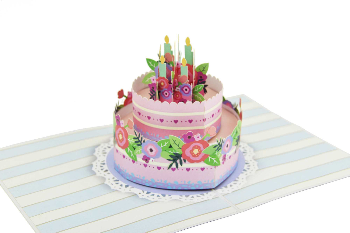 Birthday Cake with Candles Pop Up Card