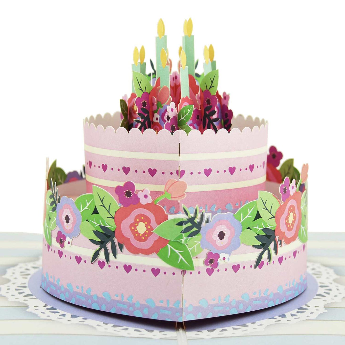 Birthday Cake with Candles Pop Up Card