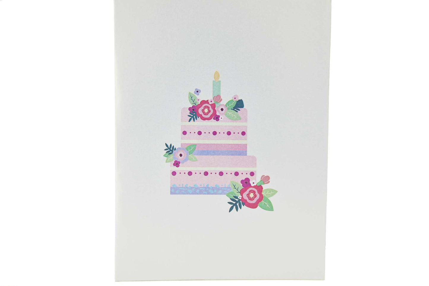 Birthday Cake with Candles Pop Up Card
