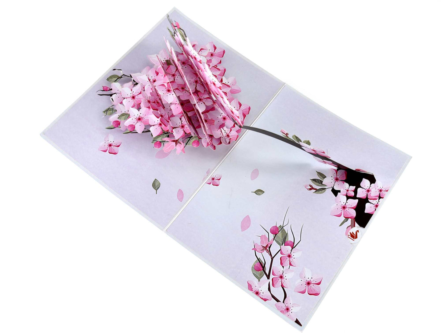 Cherry Blossom Pop Up Card