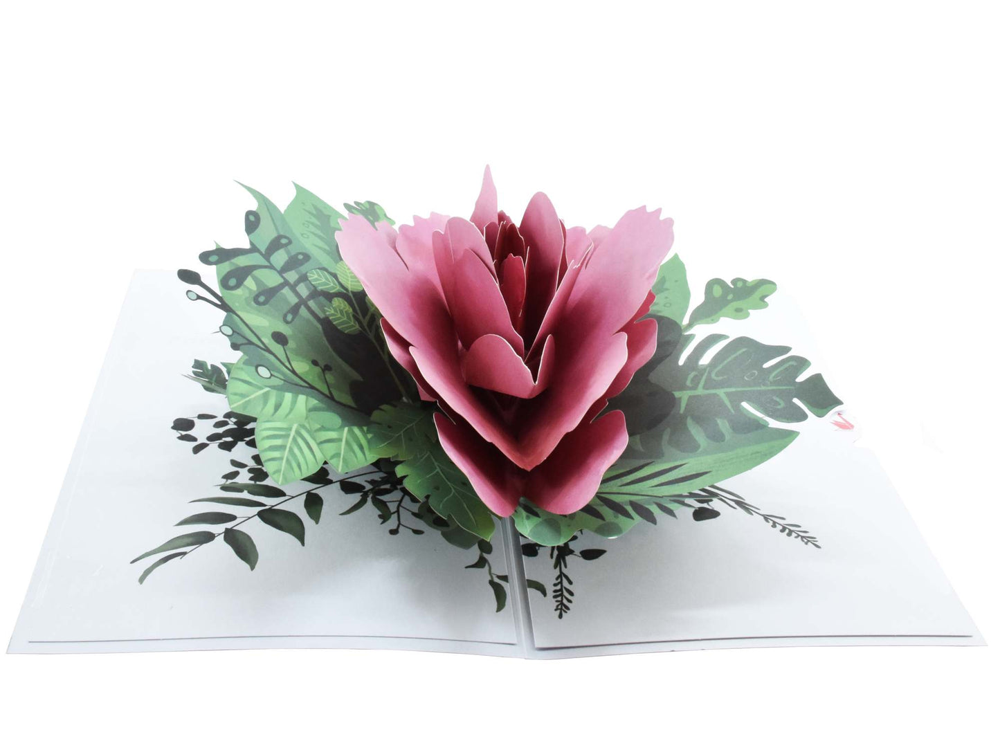Pink Peony Pop Up Card
