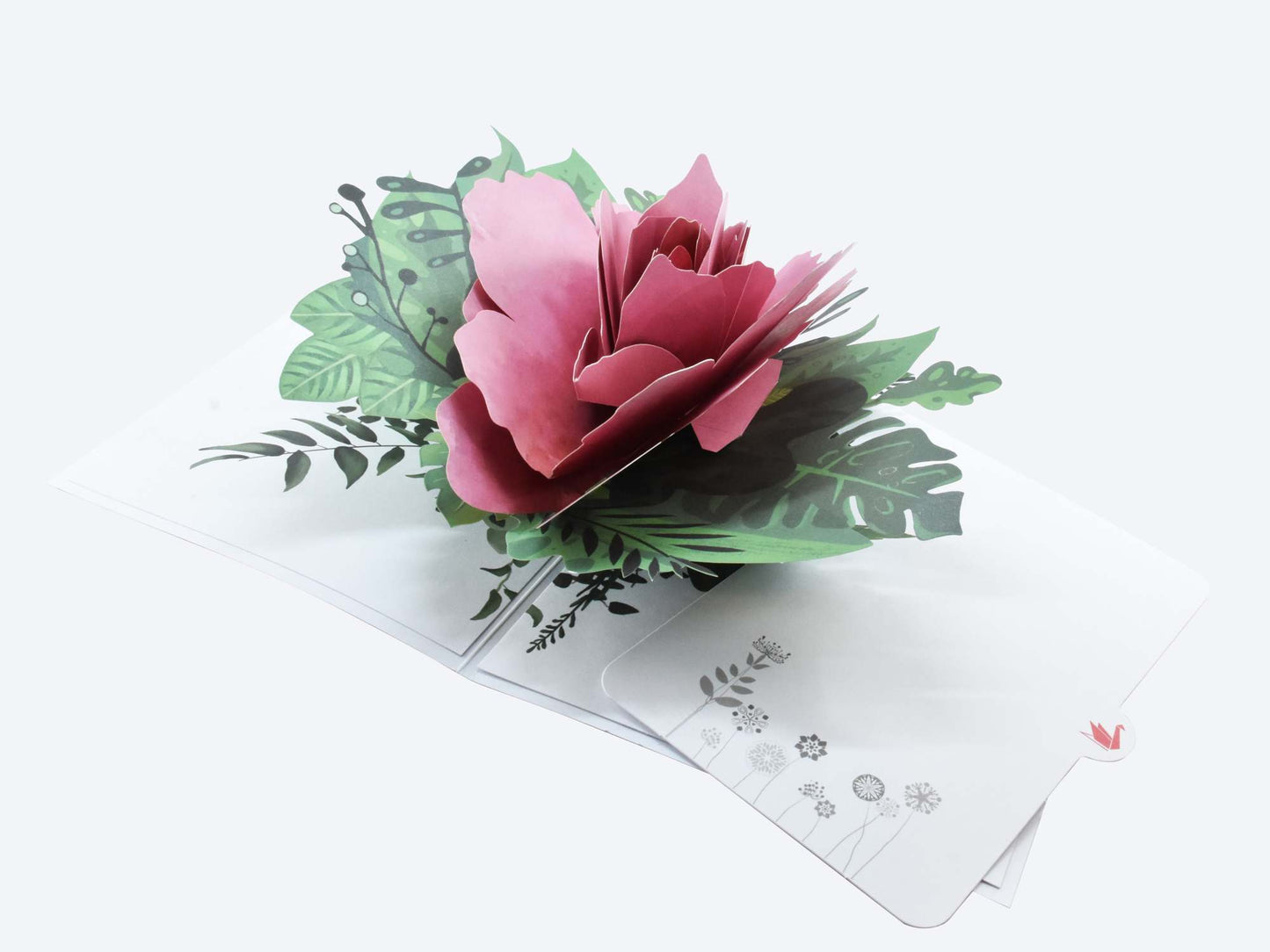 Pink Peony Pop Up Card