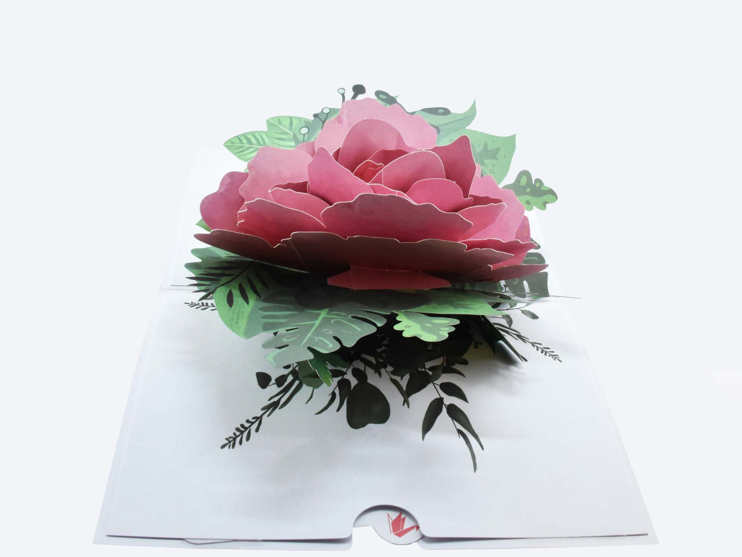 Pink Peony Pop Up Card