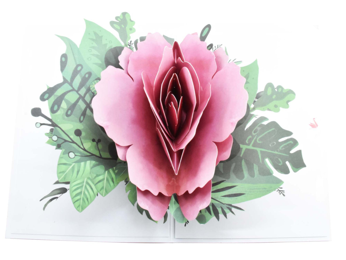 Pink Peony Pop Up Card
