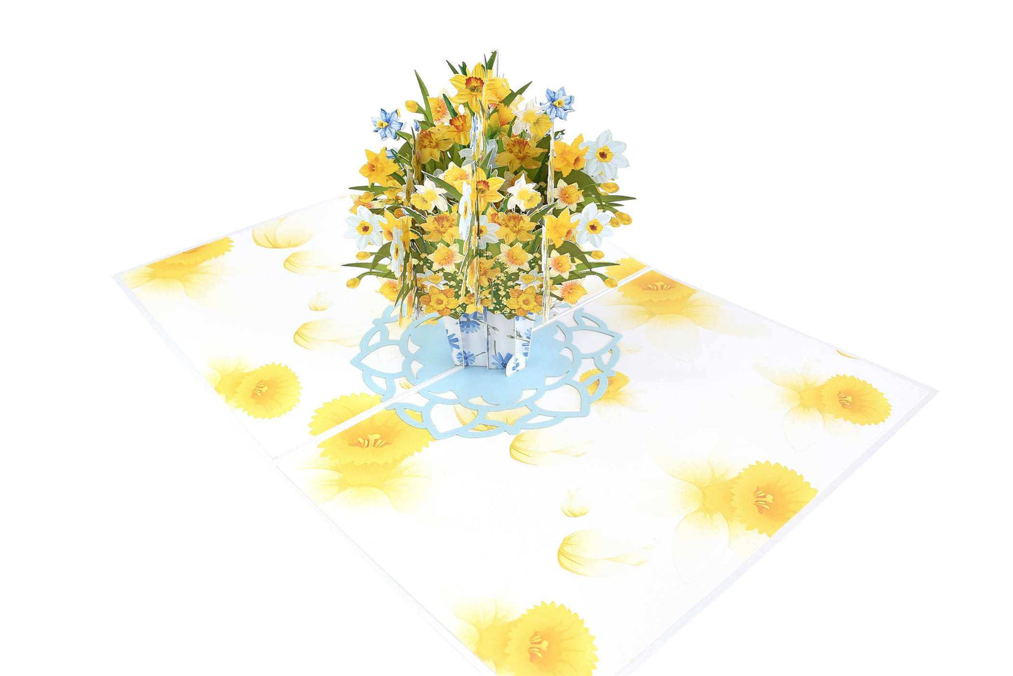 Daffodils Flower Pop Up card