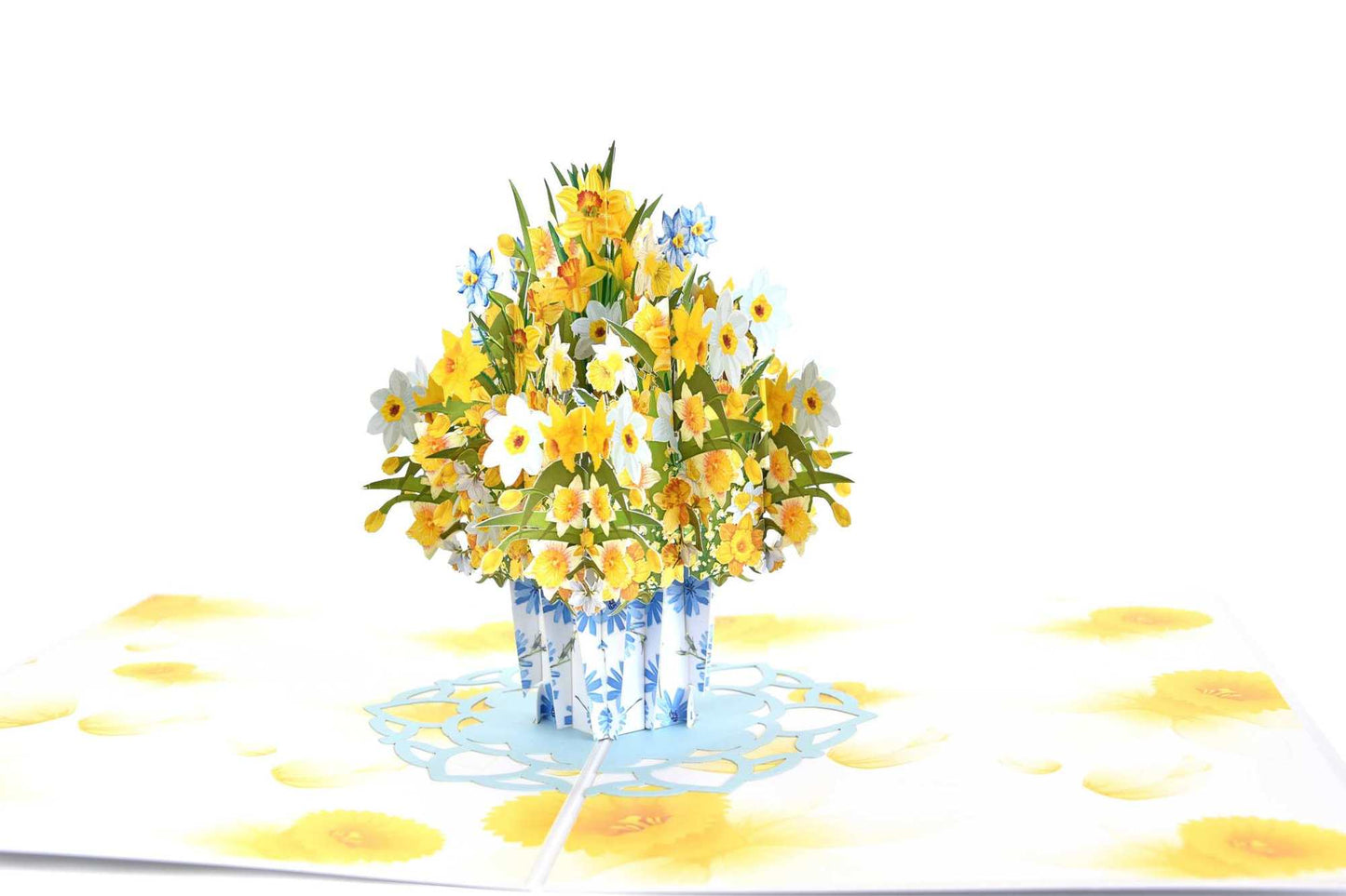 Daffodils Flower Pop Up card