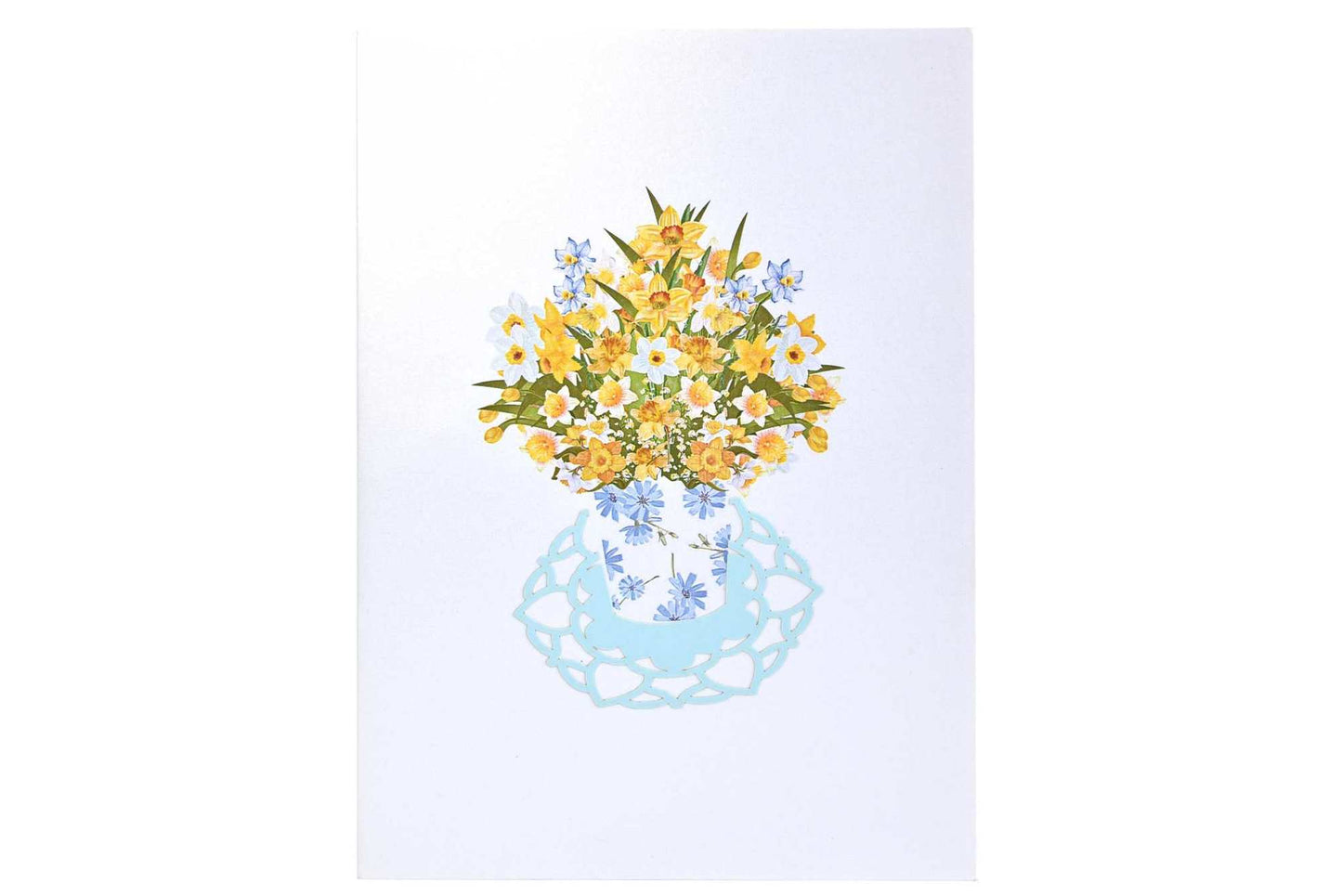 Daffodils Flower Pop Up card