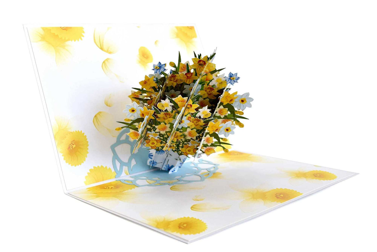 Daffodils Flower Pop Up card