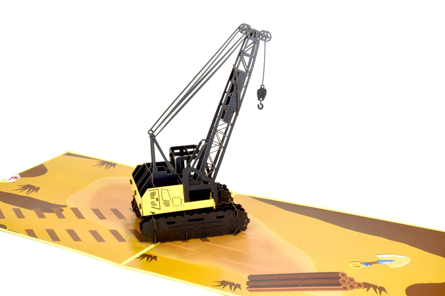 Crane truck, Builder Pop Up Card