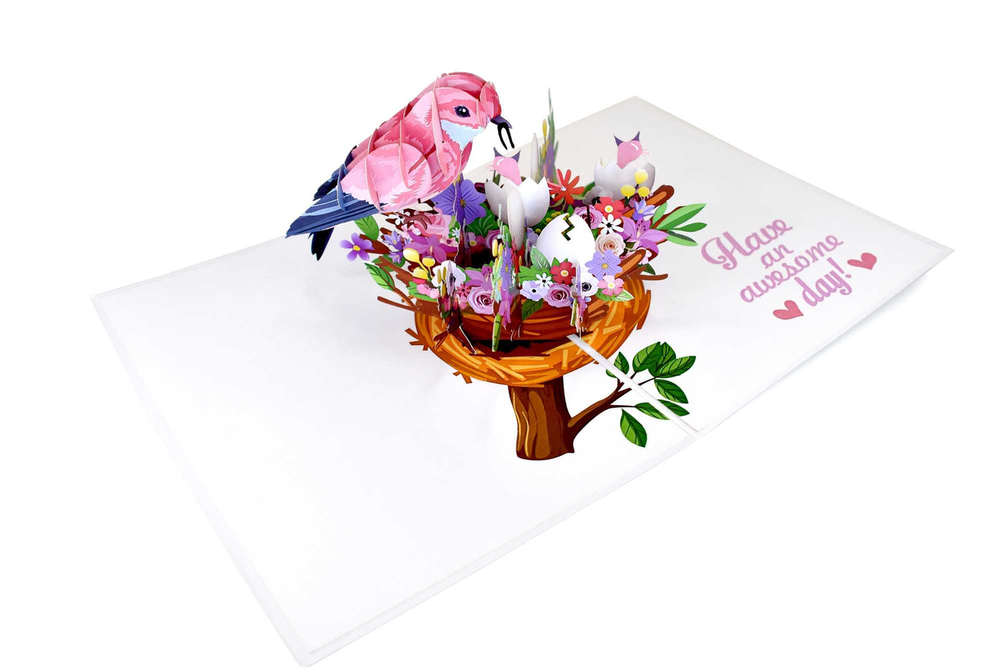 Birds Nest Pop Up Card