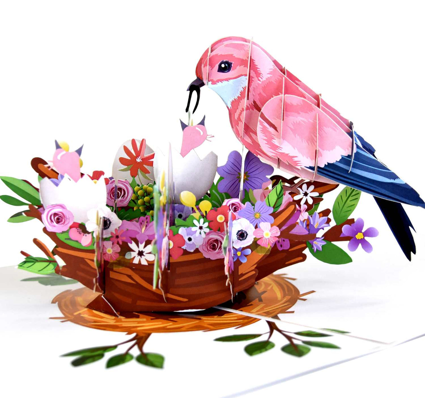 Birds Nest Pop Up Card