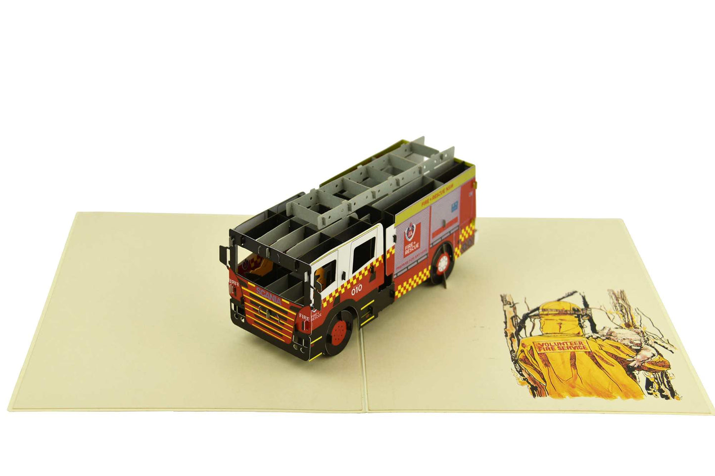 Firetruck Pop Up Card