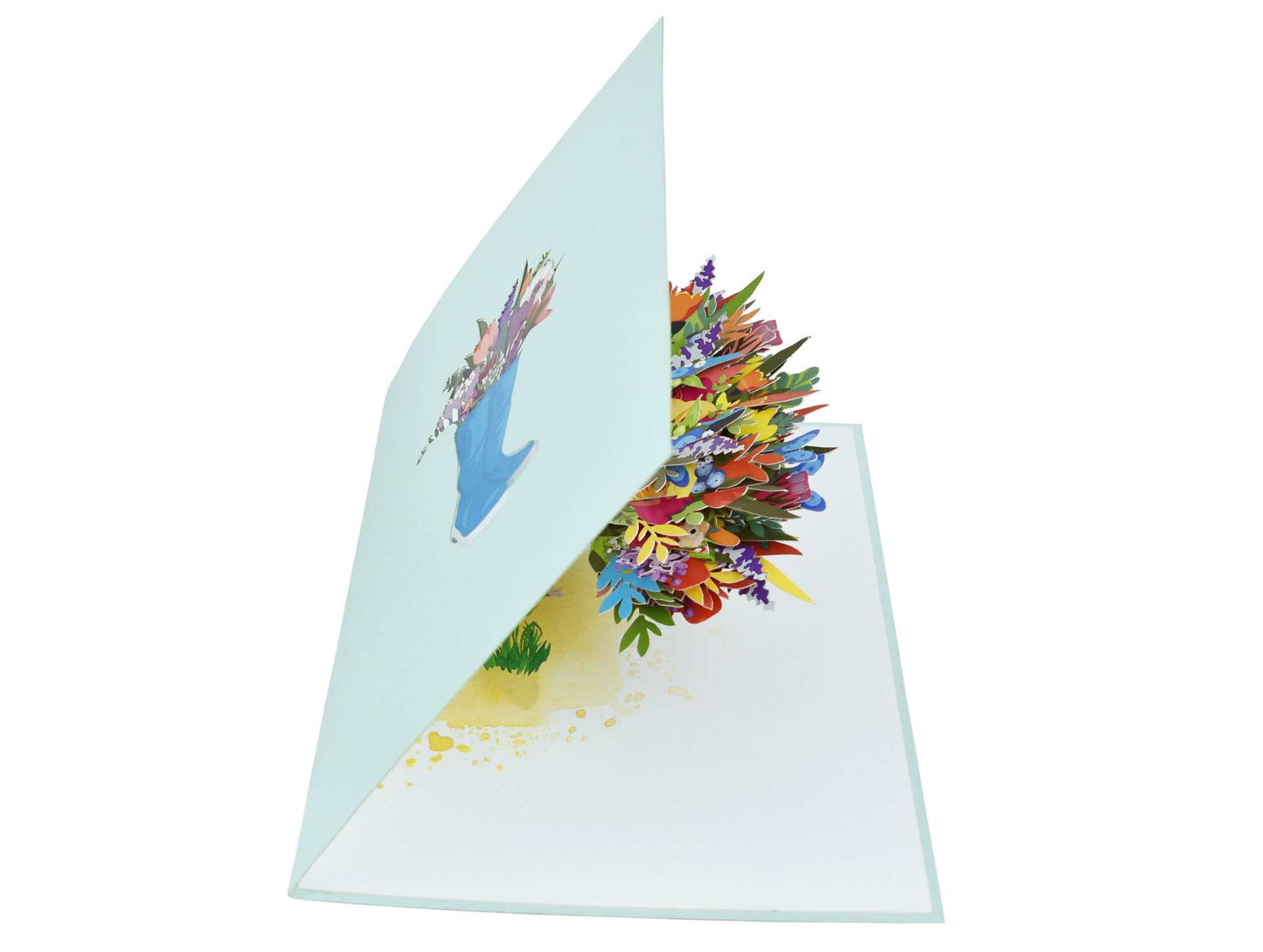 Flower Boots Pop Up Card