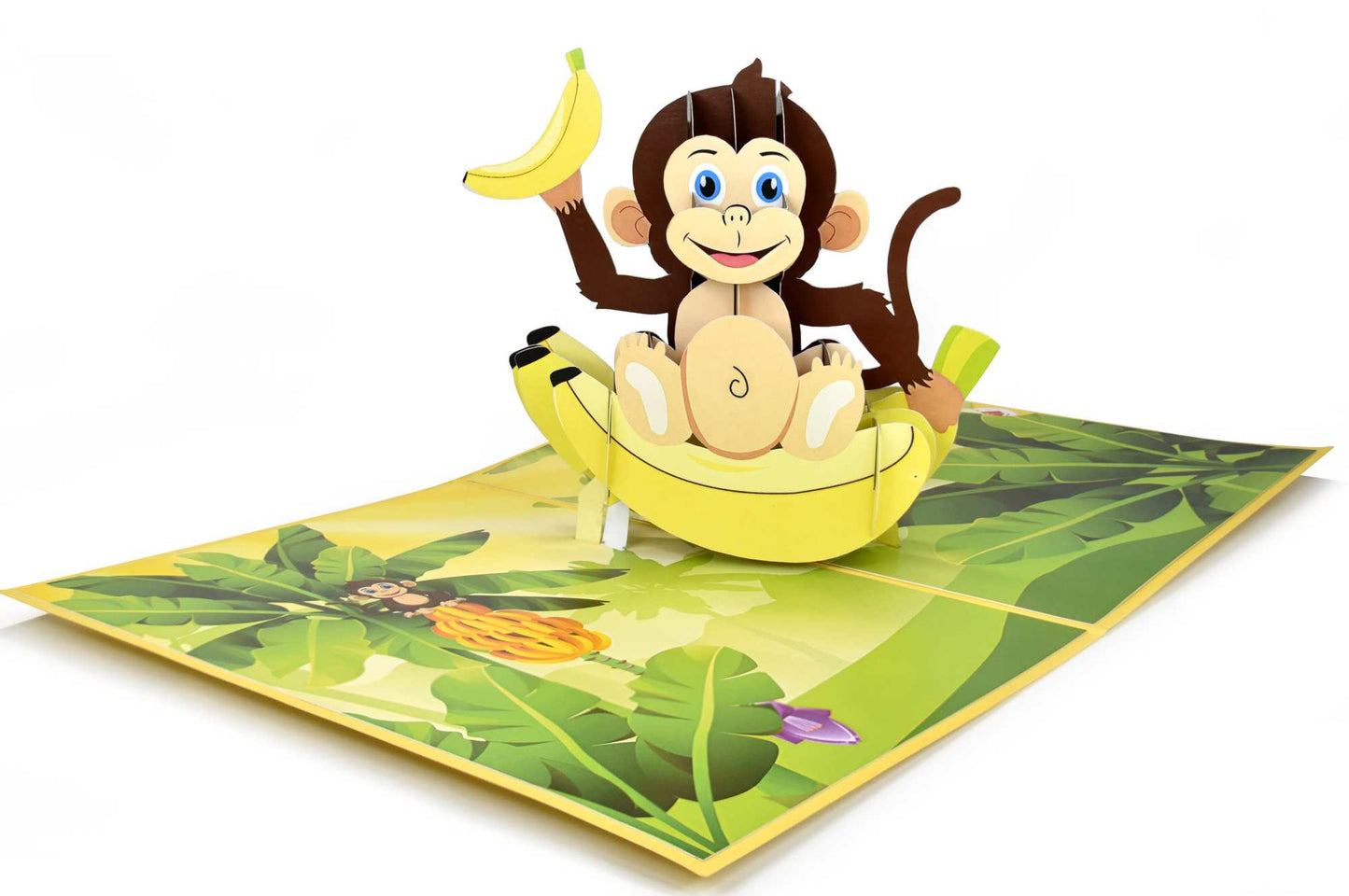 Baby Monkey Pop Up Card