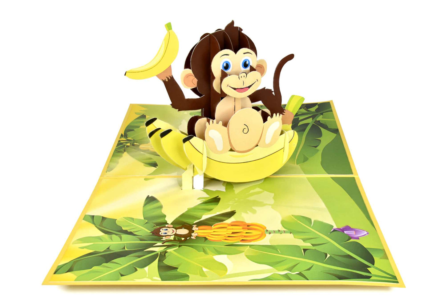 Baby Monkey Pop Up Card