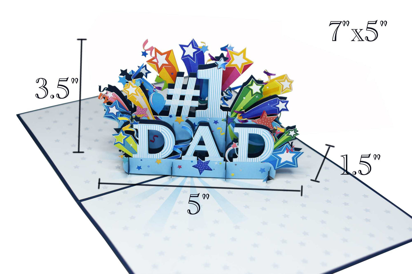 No 1 Dad Pop Up Card