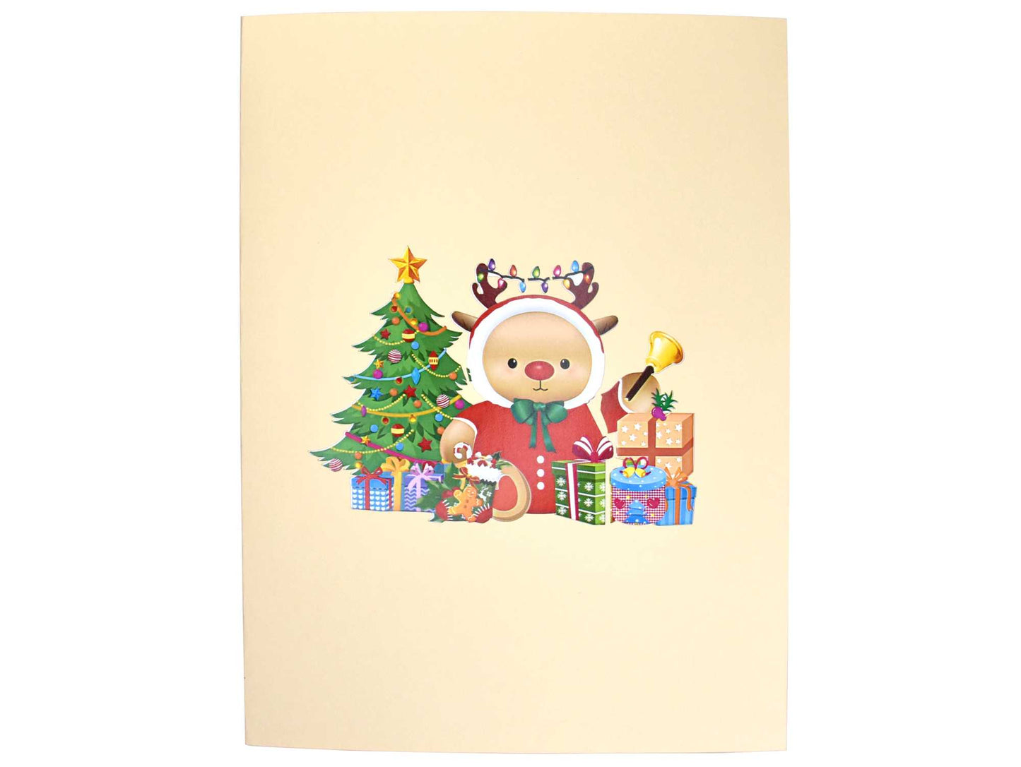 Christmas Baby Reindeer Pop Up Card
