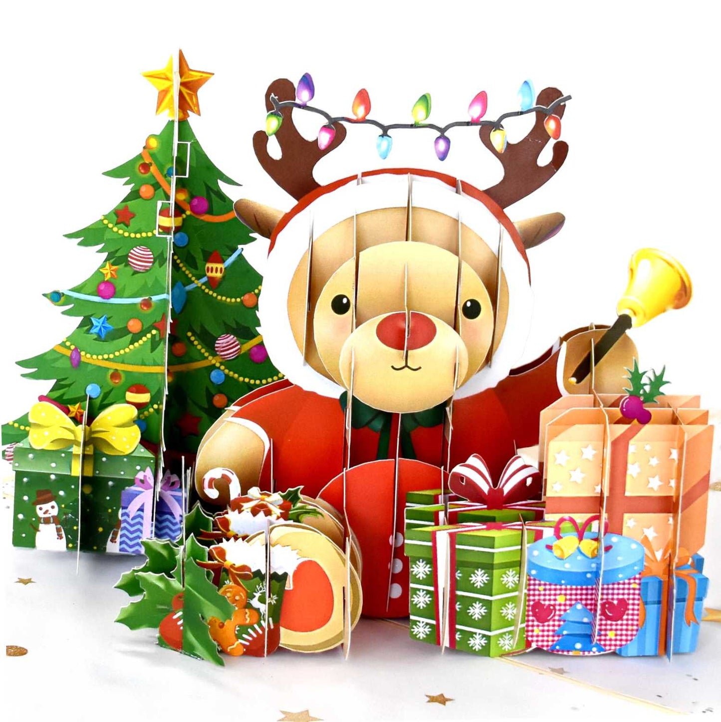 Christmas Baby Reindeer Pop Up Card
