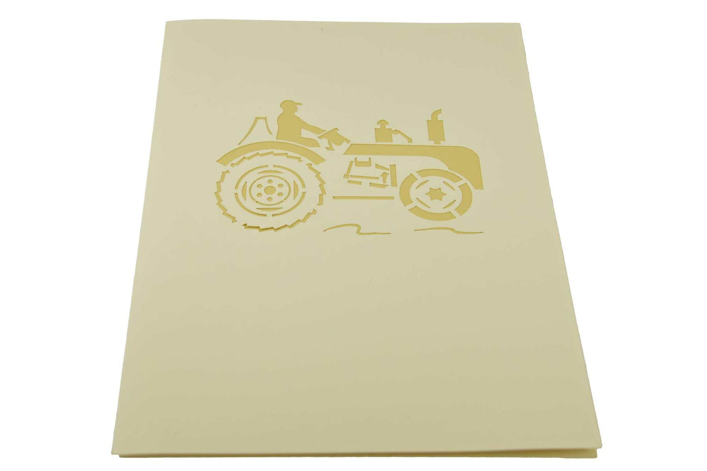 Green Tractor Pop Up Card