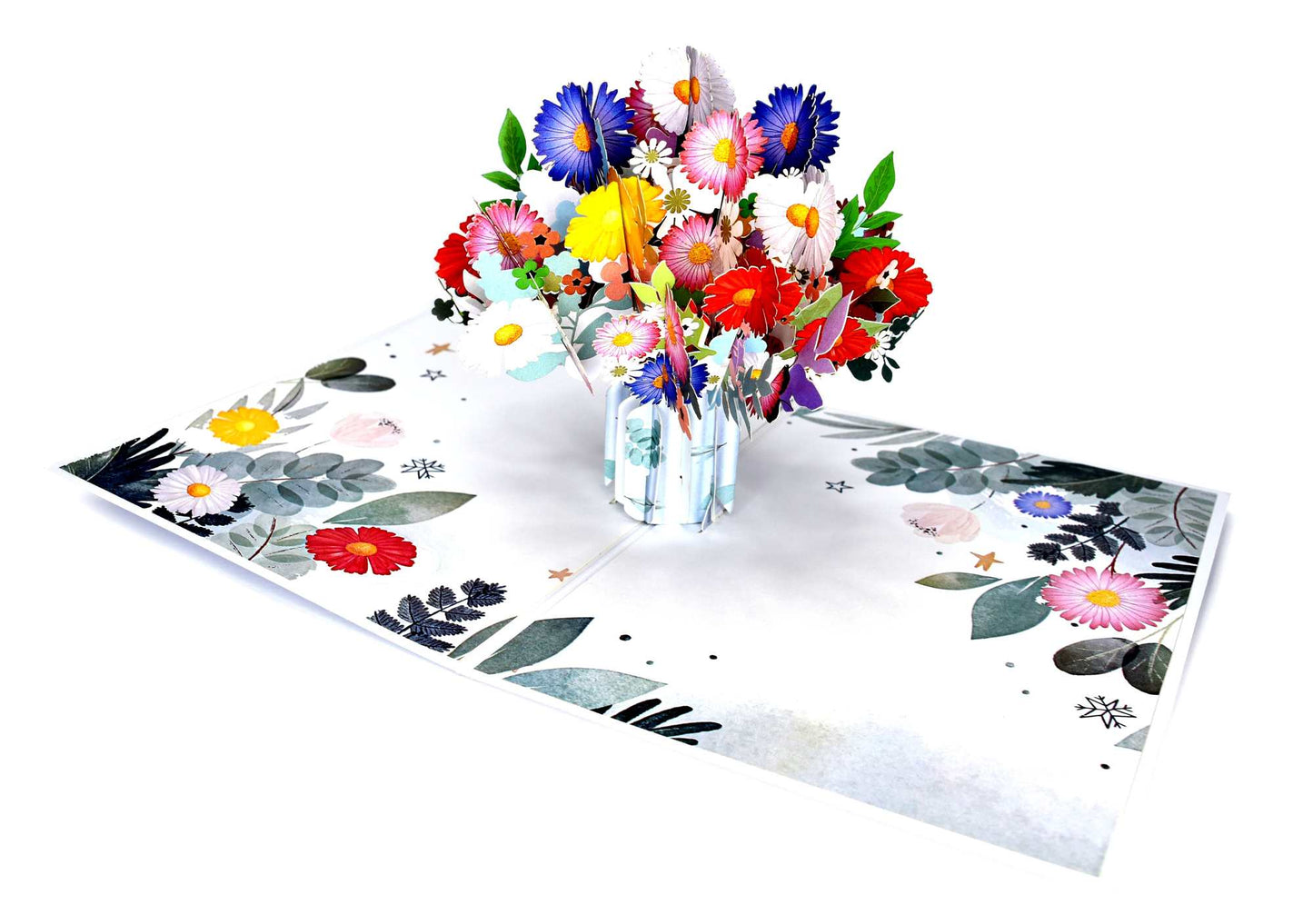 Daisies Vase Pop Up Card