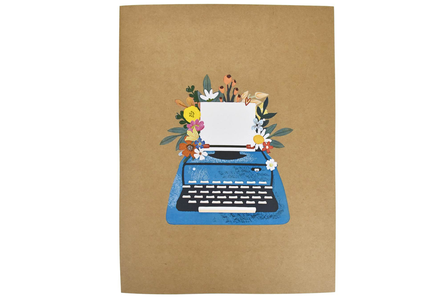 Antique Typewriter Pop Up Card