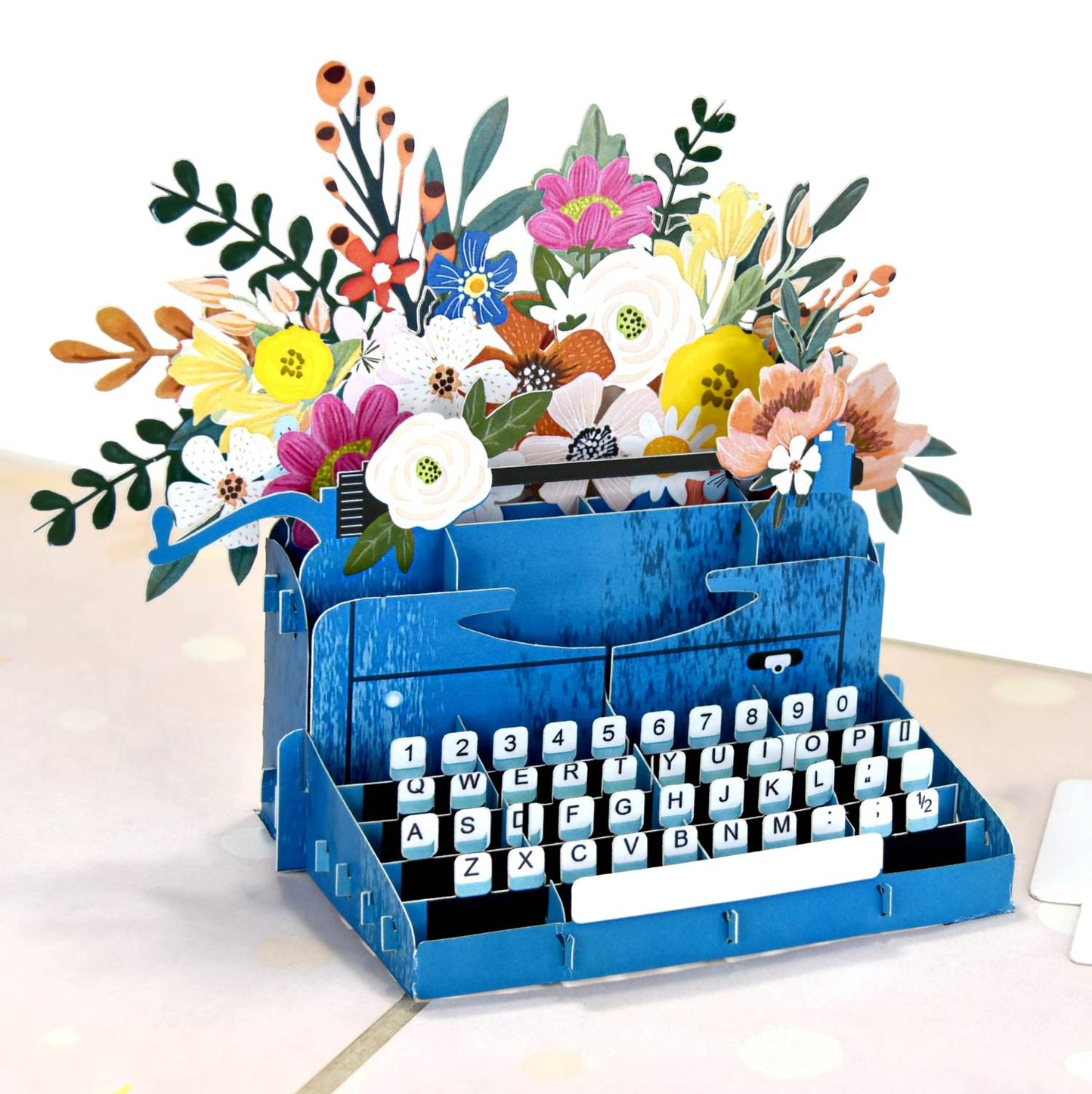Antique Typewriter Pop Up Card