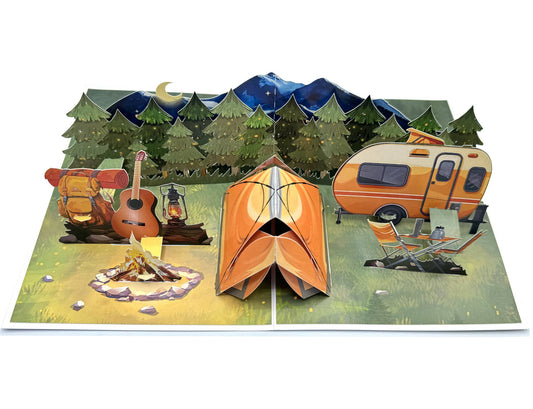 Campfire Memories Pop-Up  Card