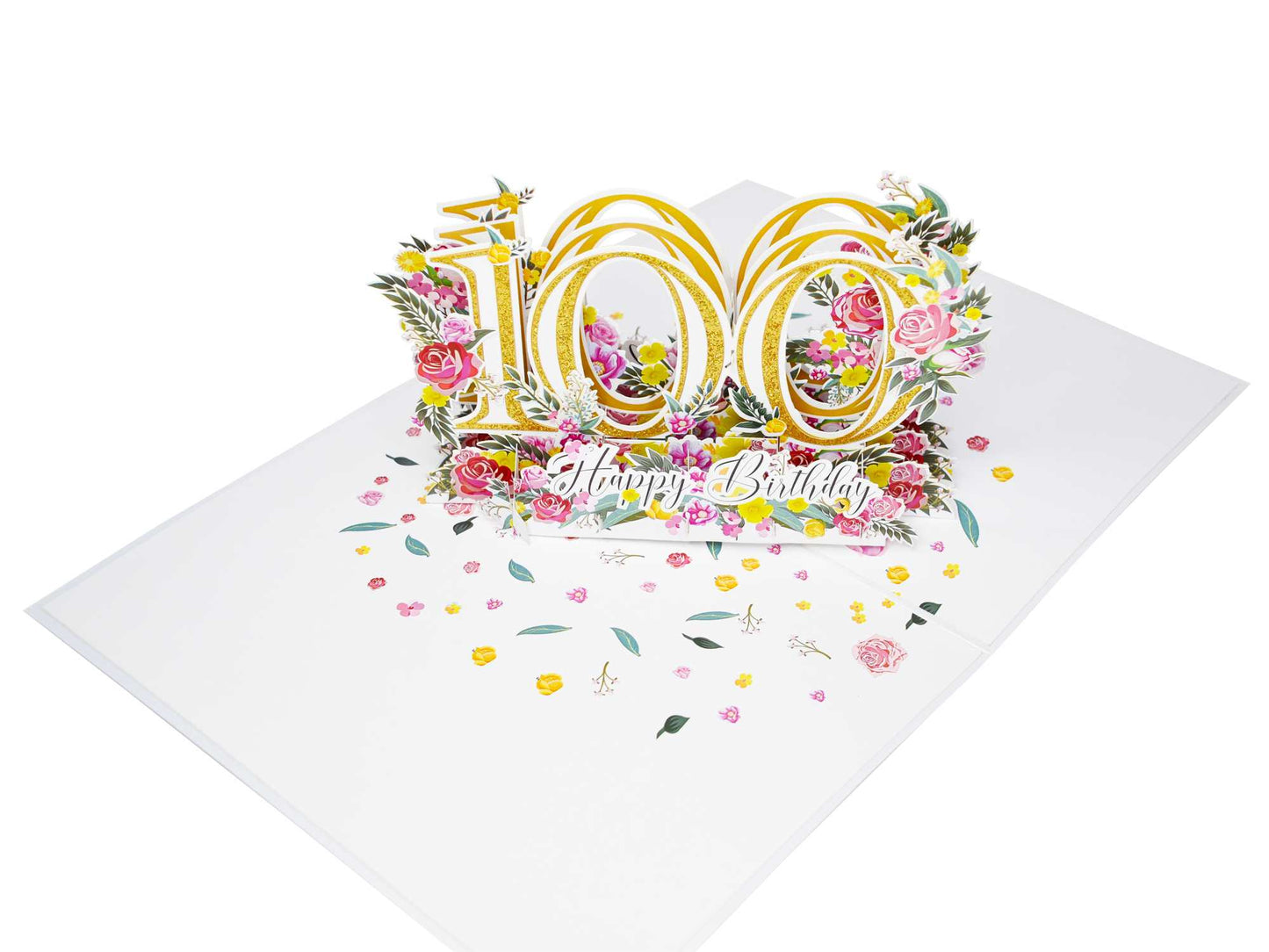 Happy 100th Birthday Pop Up Card