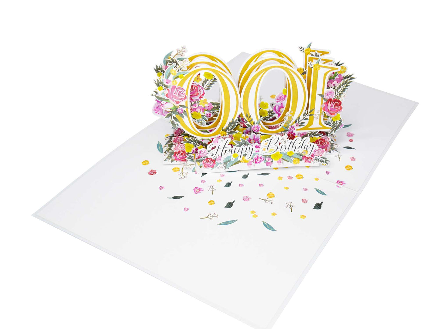 Happy 100th Birthday Pop Up Card