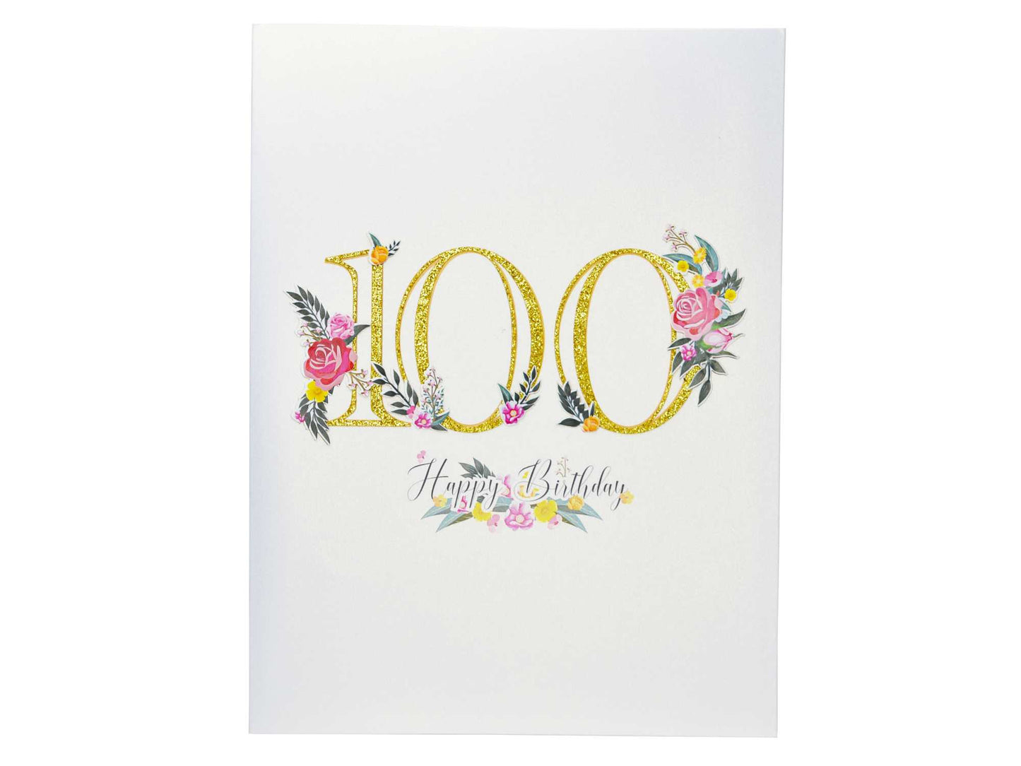 Happy 100th Birthday Pop Up Card